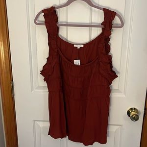 2x Maurice’s burnt orange tank top